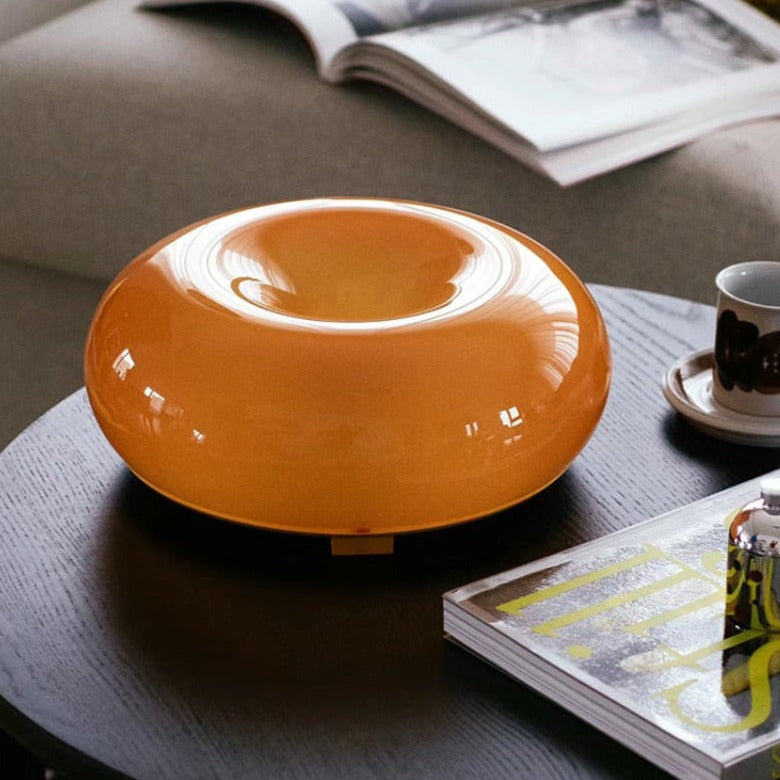 Glass Donut Table Lamp