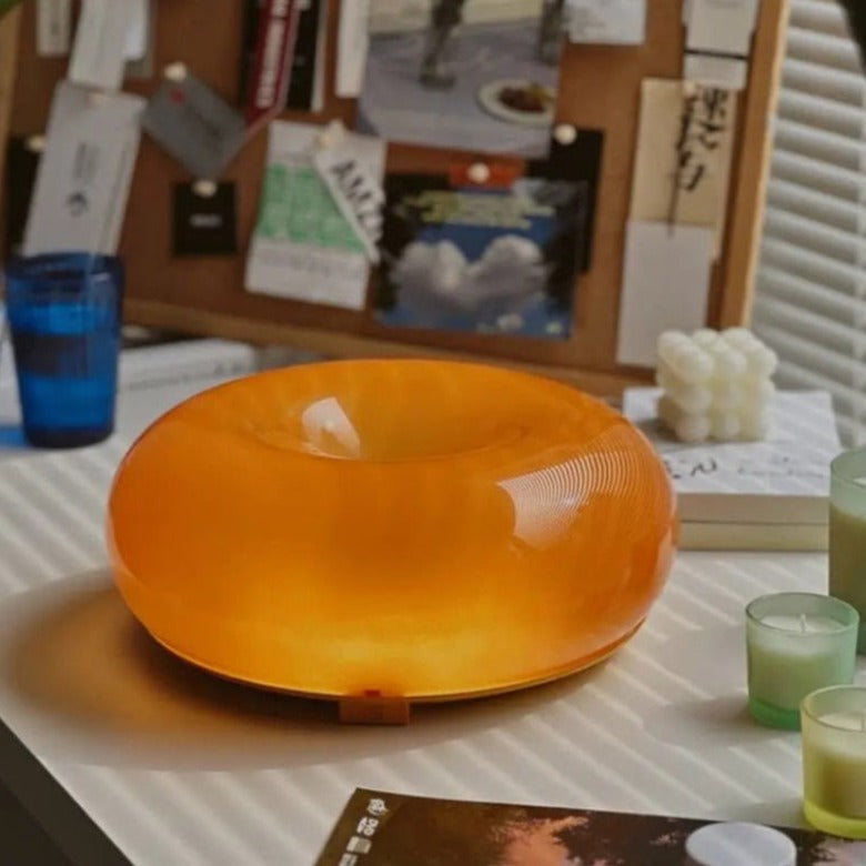 Glass Donut Table Lamp - Final Sale