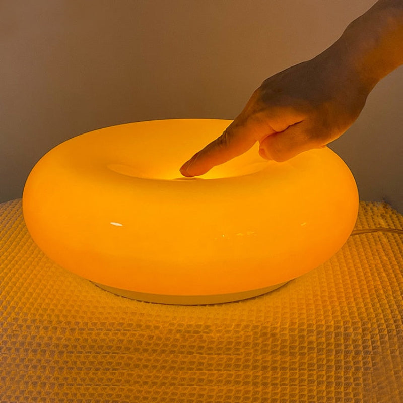 Glass Donut Table Lamp - Final Sale