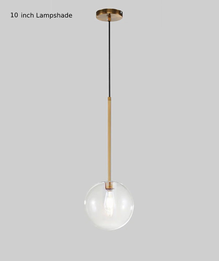 Glass Sphere Globe Pendant LED Light - Final Sale