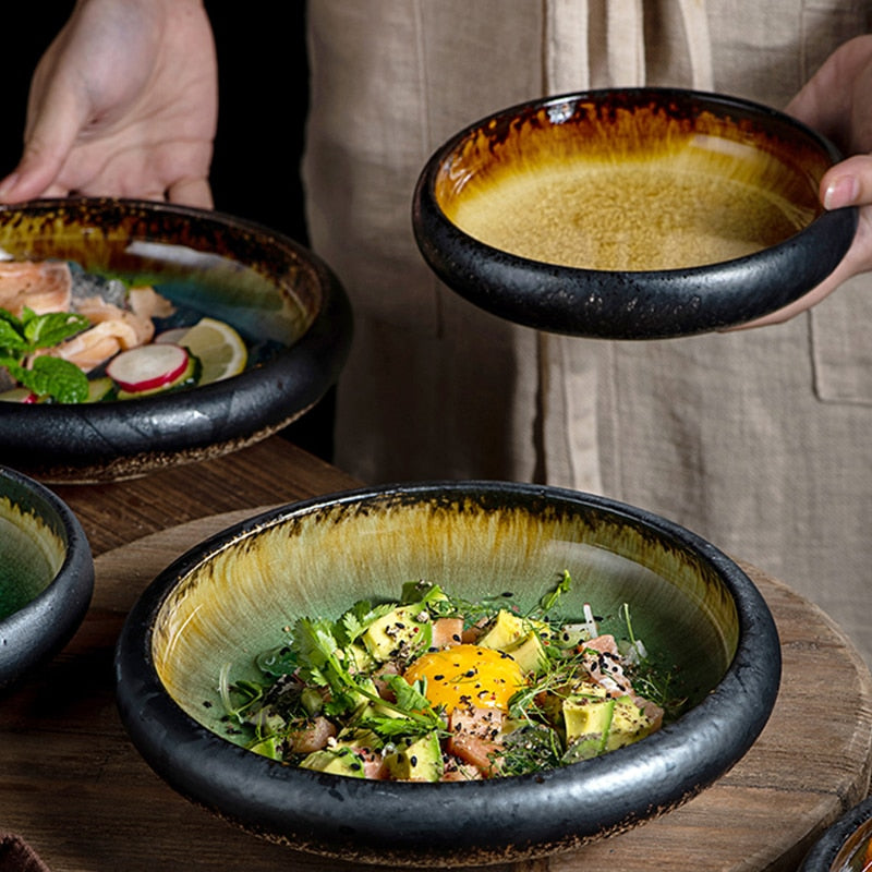Glazed Shore Deep Dish Plate