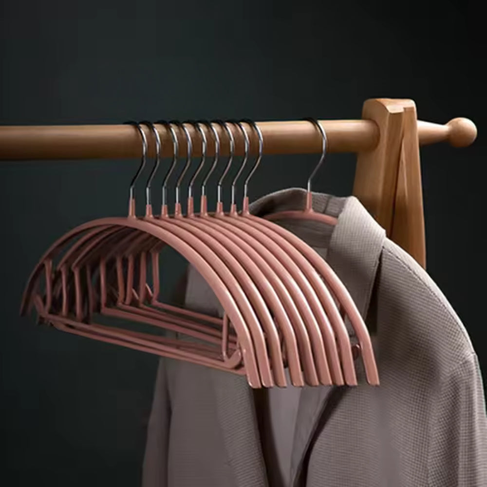 Glide Coat Clothes Hangers | 10 pcs Set Blush Tone 16"x9"