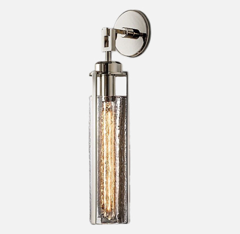 Glitter Light Luxury Wall Lamp Chrome Straight