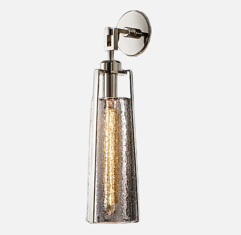 Glitter Light Luxury Wall Lamp Chrome Wide