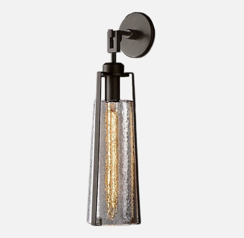 Glitter Light Luxury Wall Lamp Black Wide