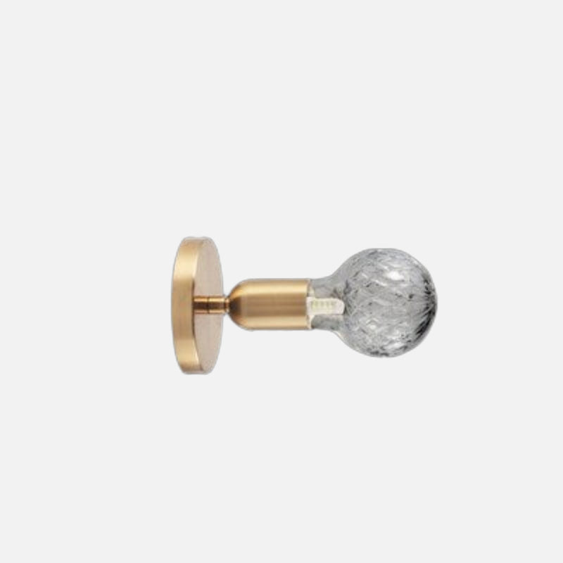 Glitz LED Wall Light Clear Straight