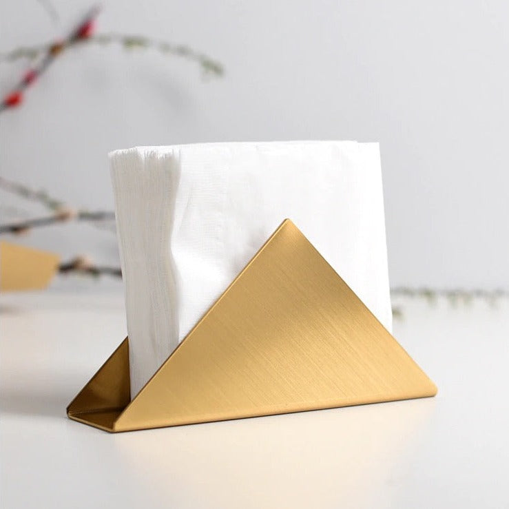 Gold Style Napkin Holder Triangle