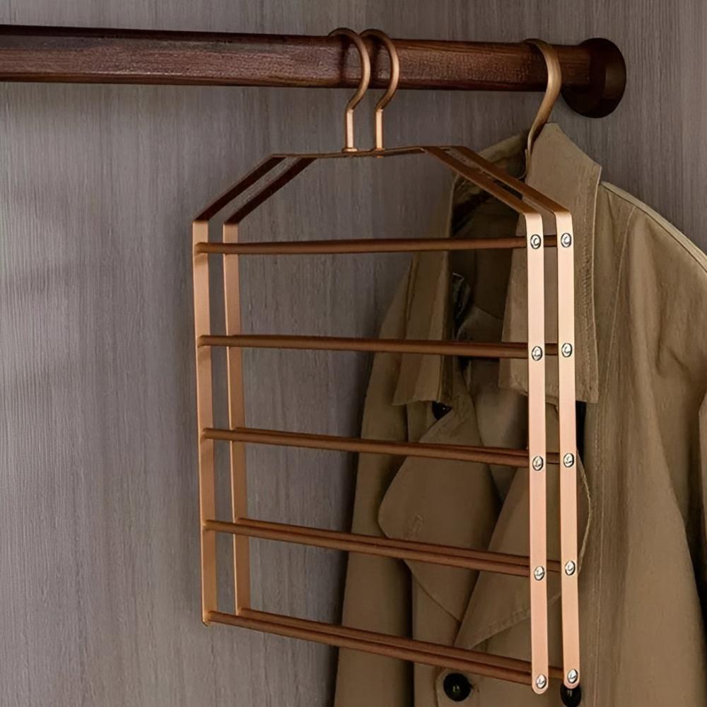 5-Layer Metal Clothes Closet Organizer