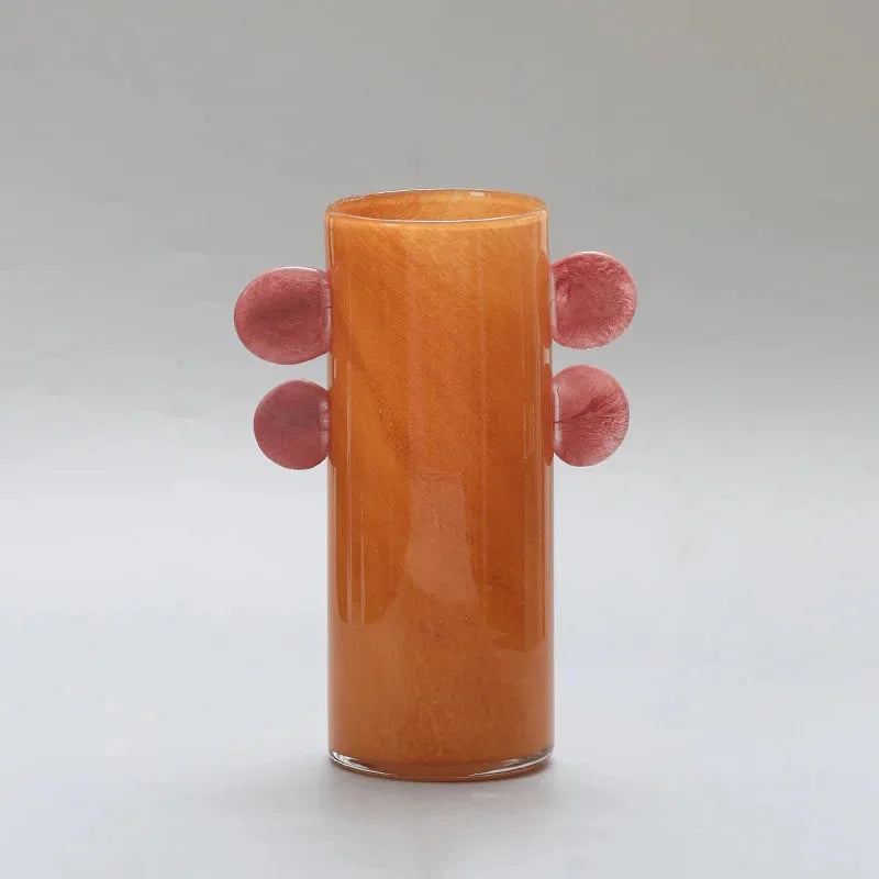 Color Pop Glass Vase Orange