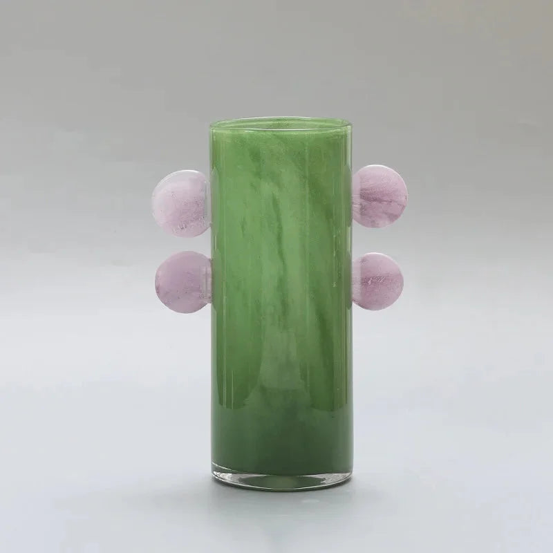 Color Pop Glass Vase Apple Green