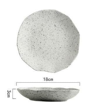Granite Dinner Plates and Bowls 7 Inch deep plate