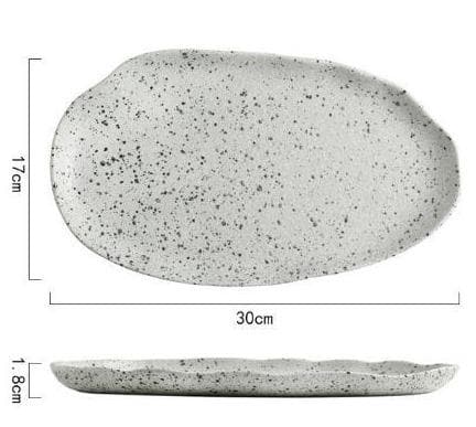 Granite Dinner Plates and Bowls 12 Inch plate