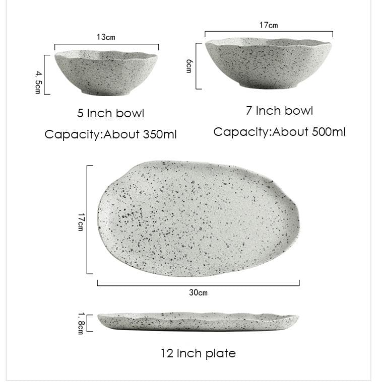 Granite Dinner Plates and Bowls