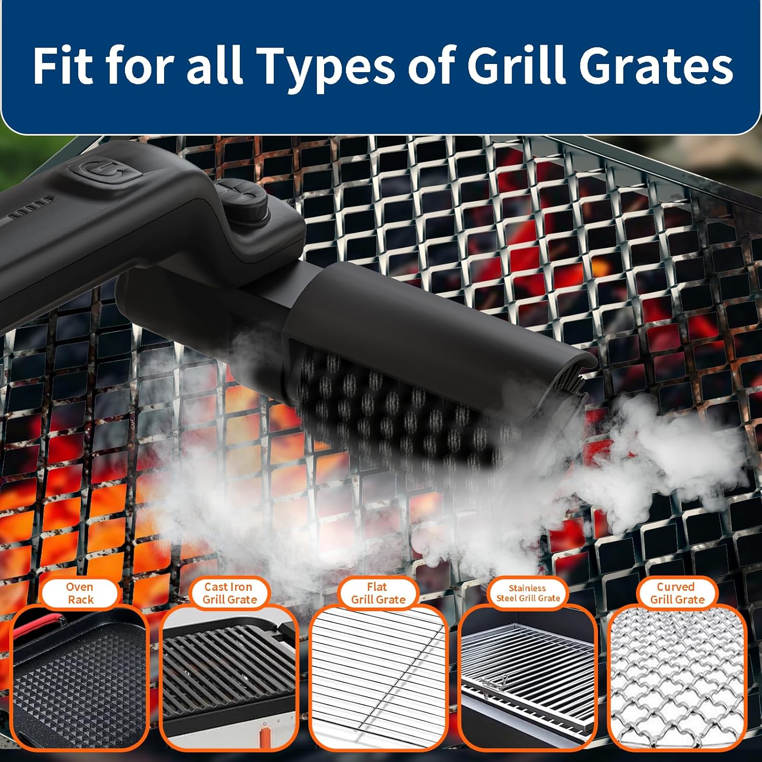 GrillMaster Pro™ – Electric Grill Brush
