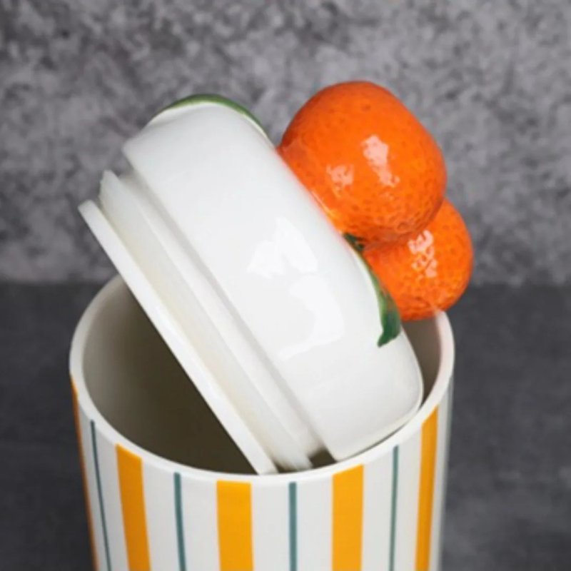 Groovy Glaze Ceramic Storage Jar