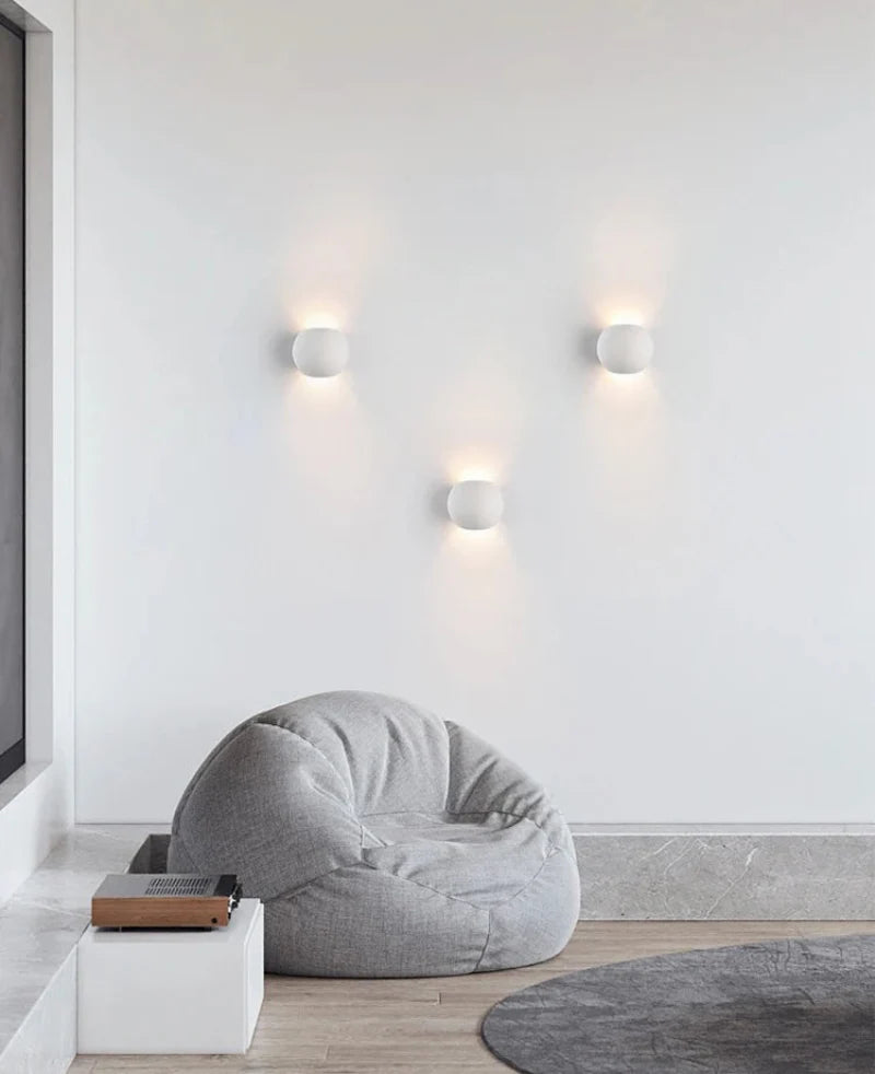 Gypsum LED Wall Lamp