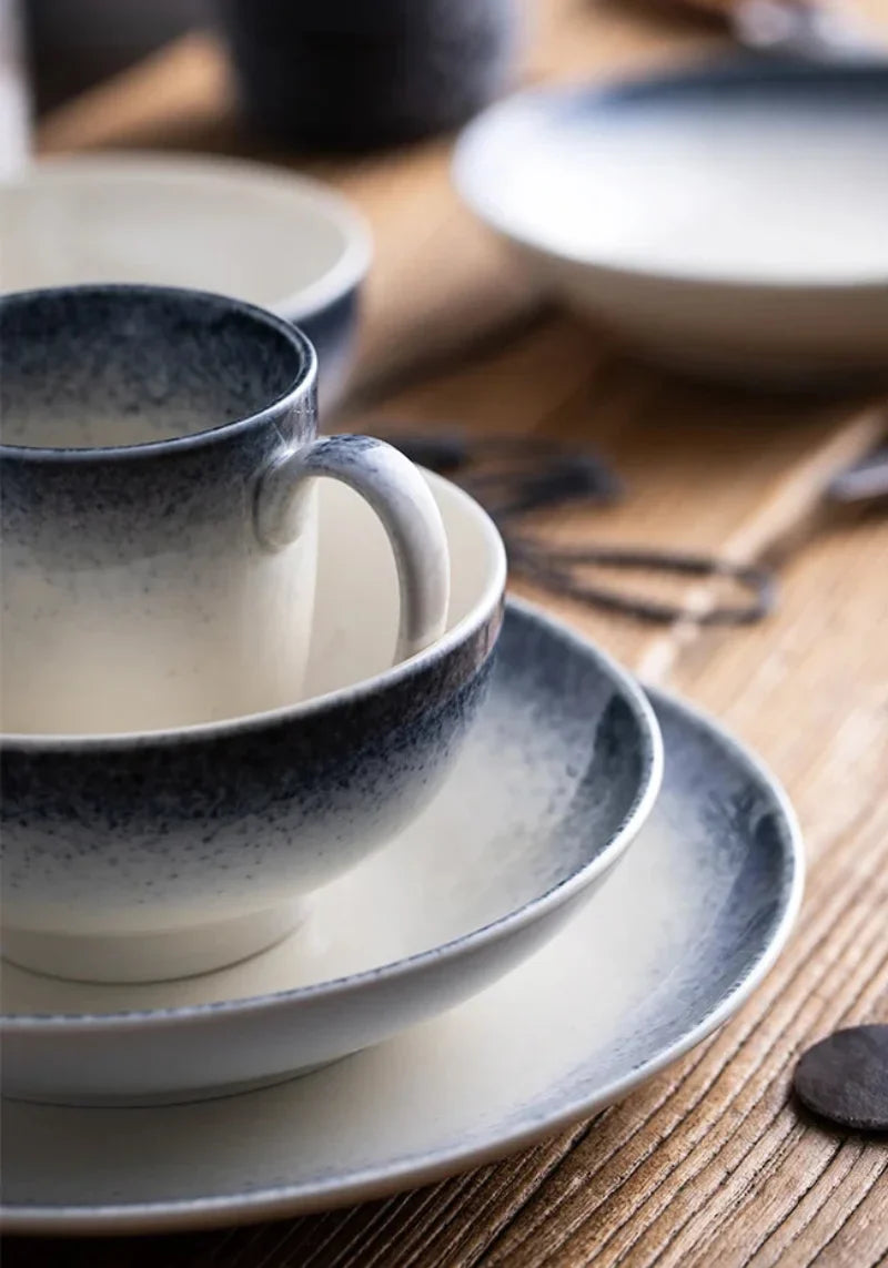 Coastal Rim Ceramic Plate