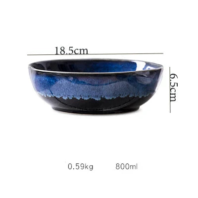 Kobe Blue Ceramic Bowl M