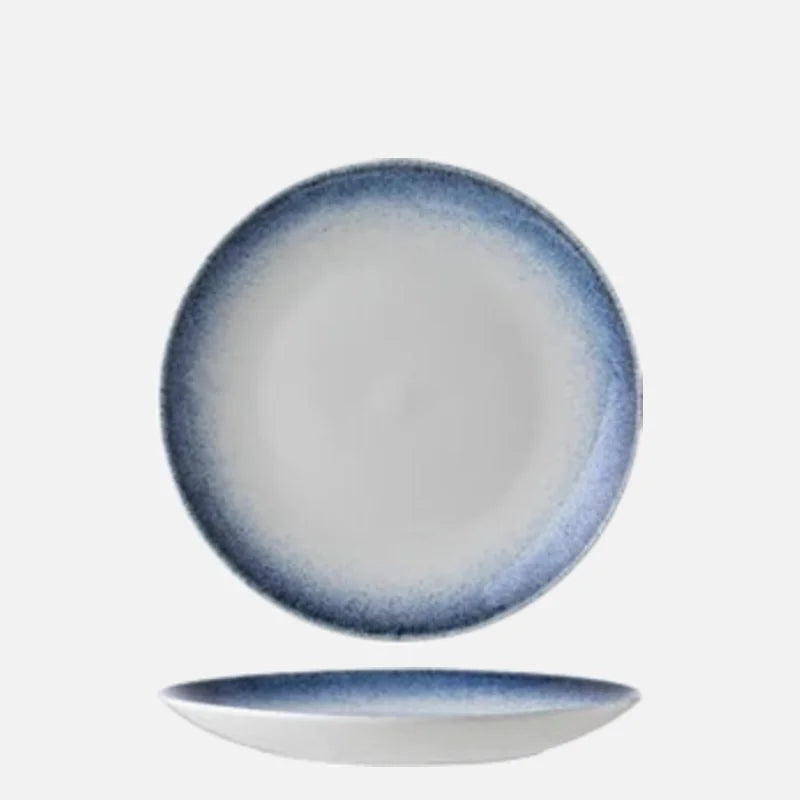 Coastal Rim Ceramic Plate Large
