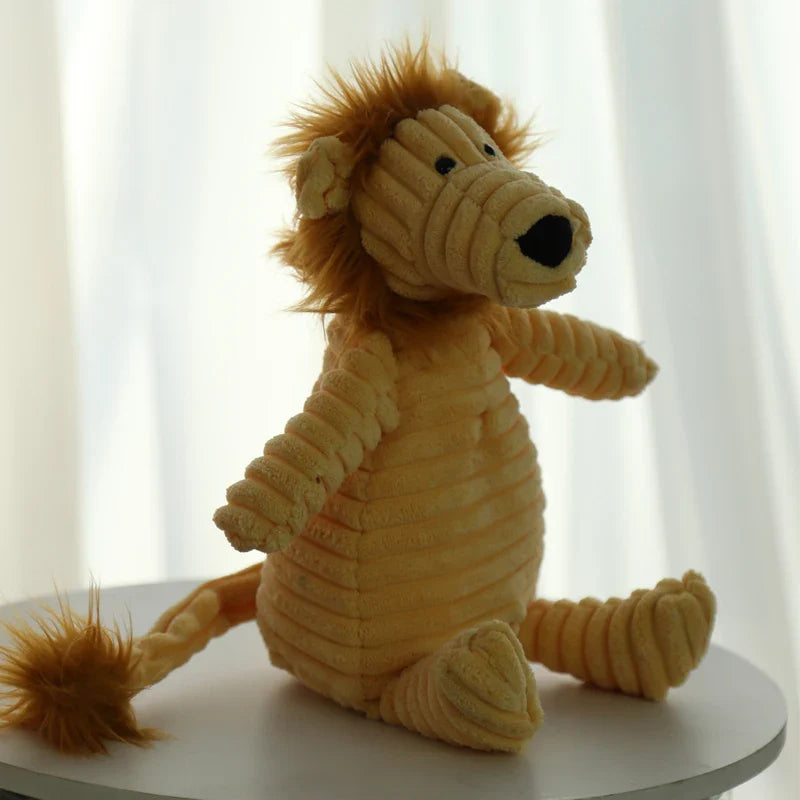 Plush Squeaky Lion Dog Toy – Soft Chew Toy for Small & Medium Dogs