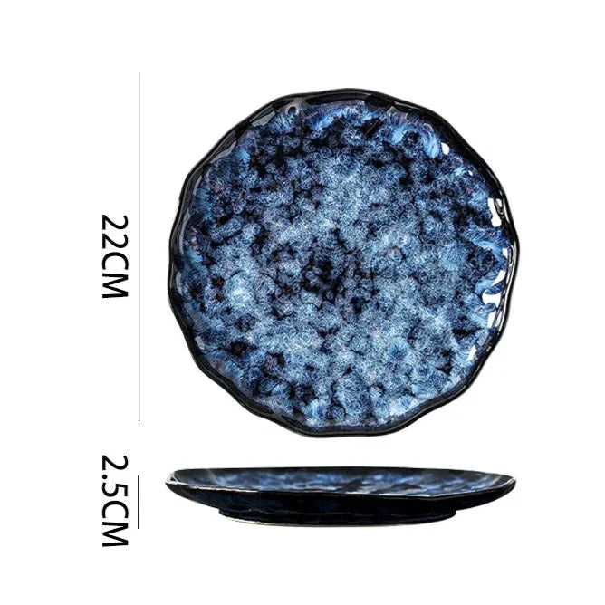Blue Nebula 10-Piece Dinner Set