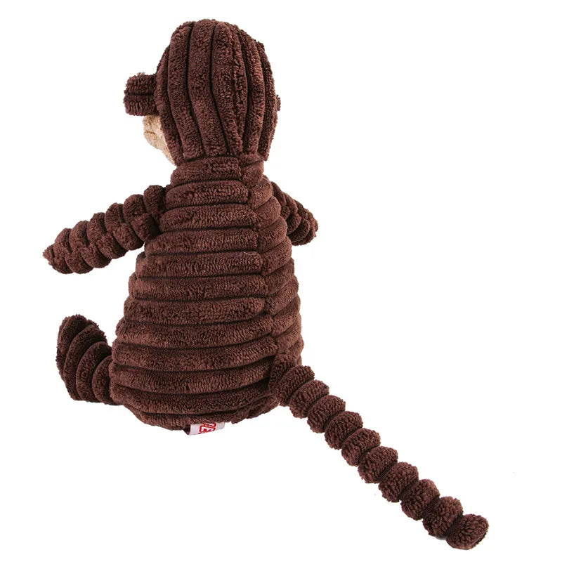 Plush Squeaky Monkey Dog Toy – Soft Chew Toy for Small & Medium Dogs