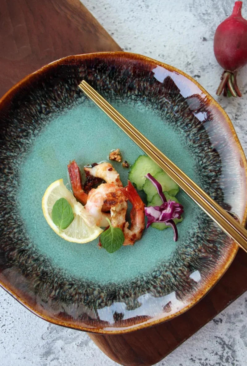 Deep Forest Glaze Plate