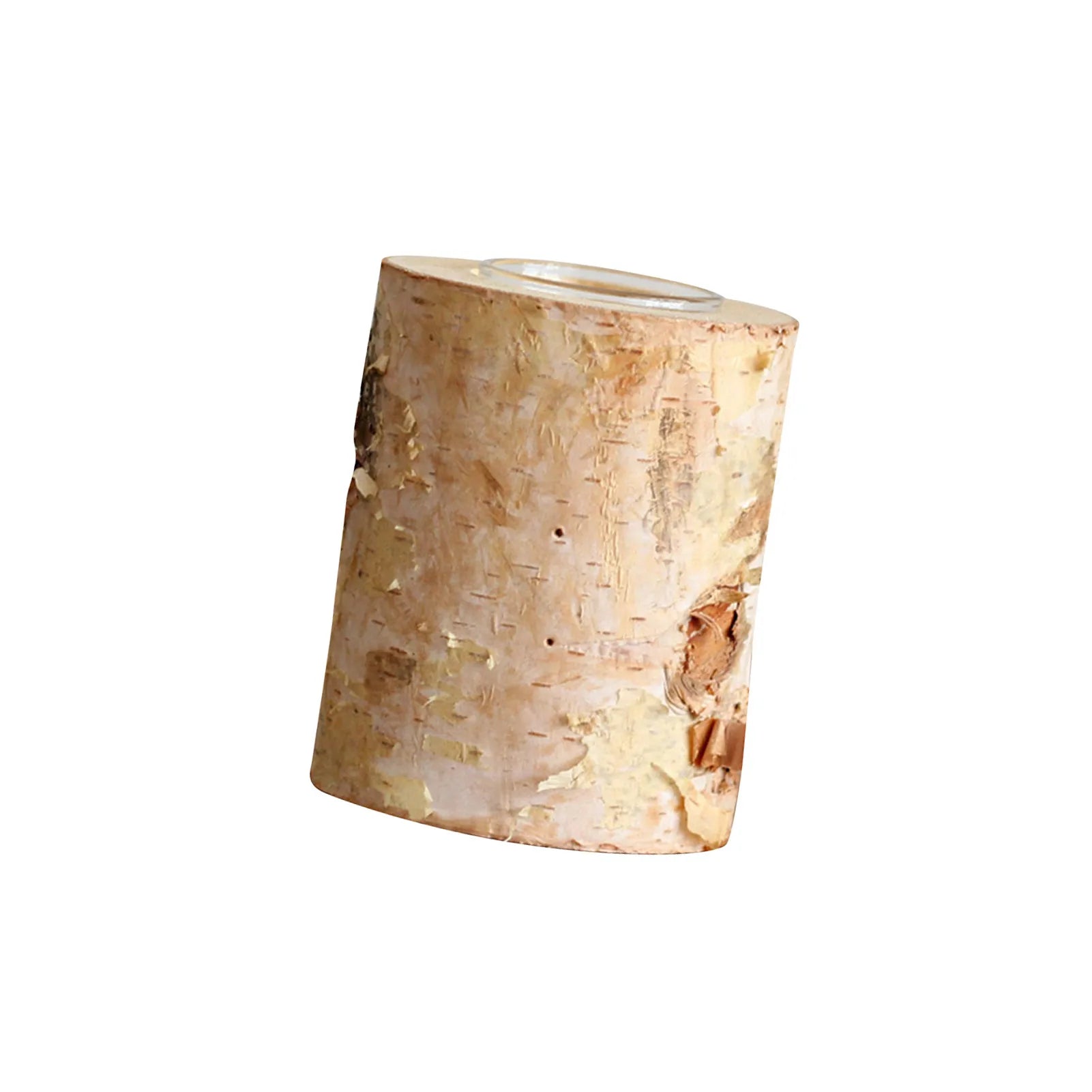 Birch Wood Candle Holder 4 inch (10cm)