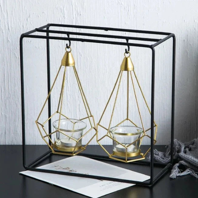 Hanging Diamond Candle Holder 3
