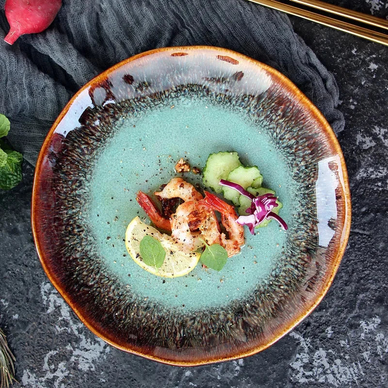 Deep Forest Glaze Plate