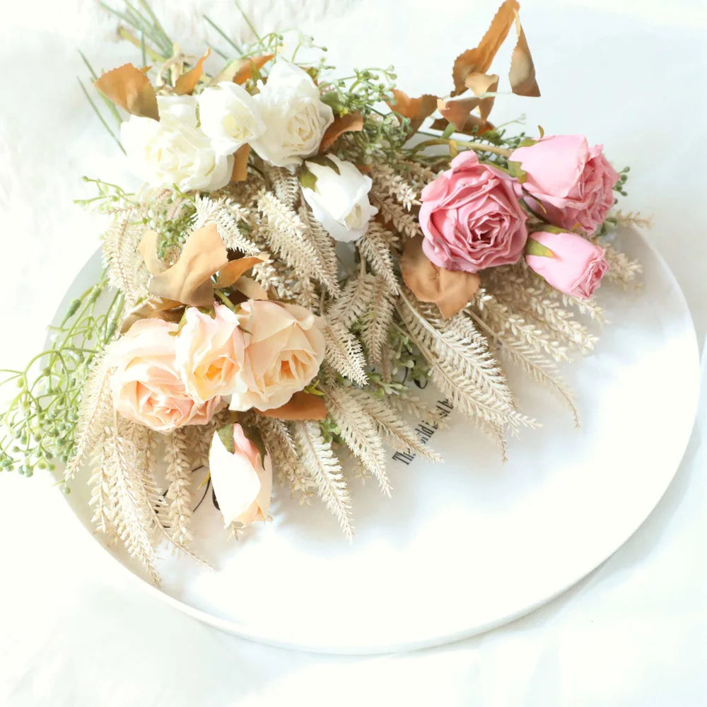 Faux Dried Rose Bundle