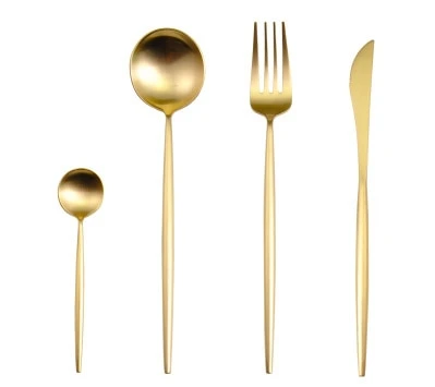 Haida Flatware 4pc Set Gold