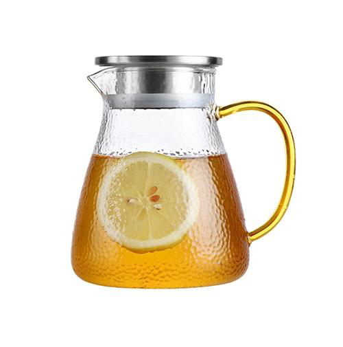 Hammered Glass Cup & Pitcher 1L (34oz) Pitcher