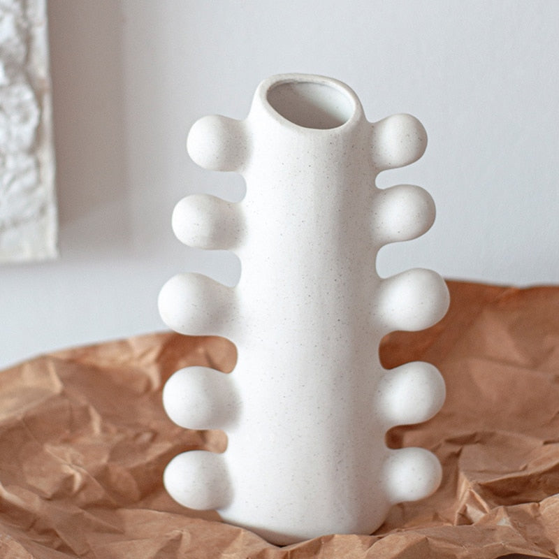 Hand Clay Ceramic Vase Tall