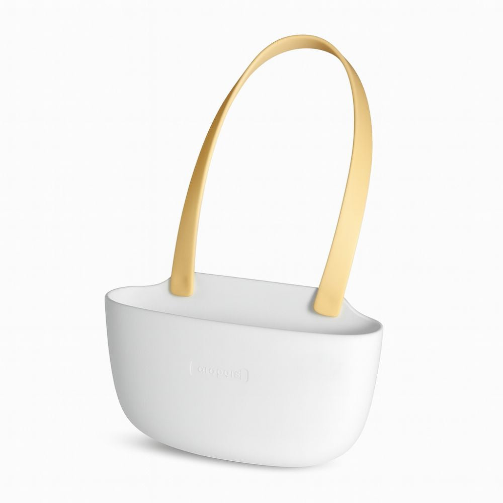 Hanging Silicone Dish Drainer Organizer Sunbeam White