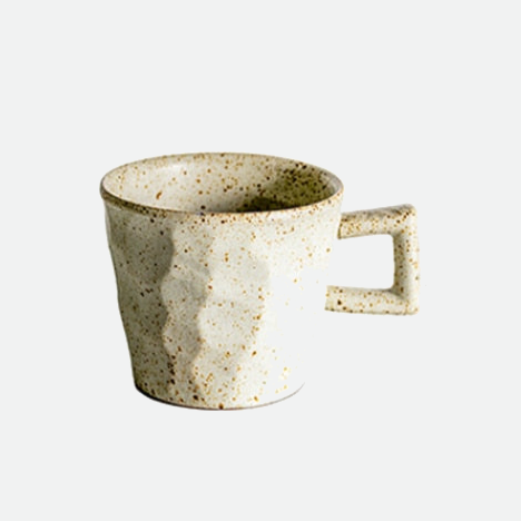 Hans Square Handle Ceramic Porcelain Mug