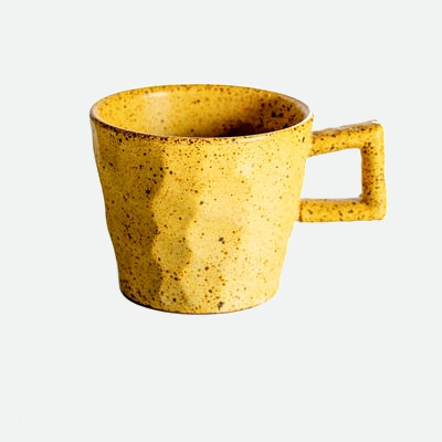 Hans Square Handle Ceramic Porcelain Mug