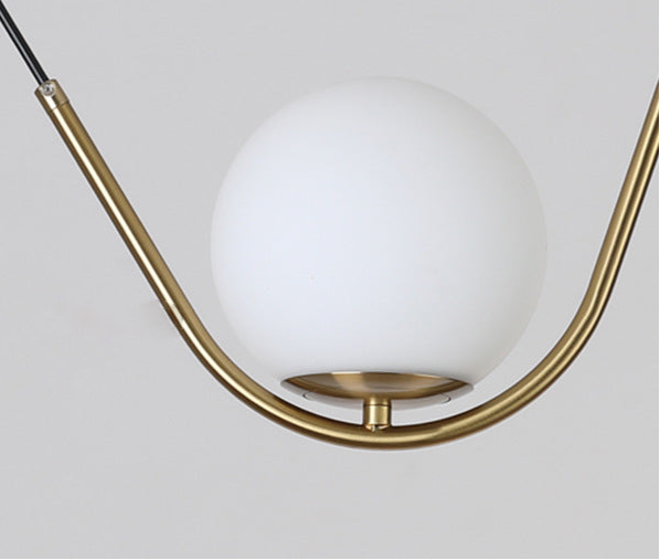 Harmony Glass & Brass Pendant Light & Chandelier