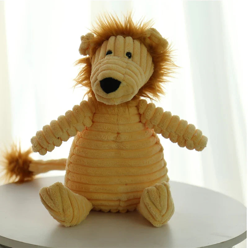 Plush Squeaky Lion Dog Toy – Soft Chew Toy for Small & Medium Dogs
