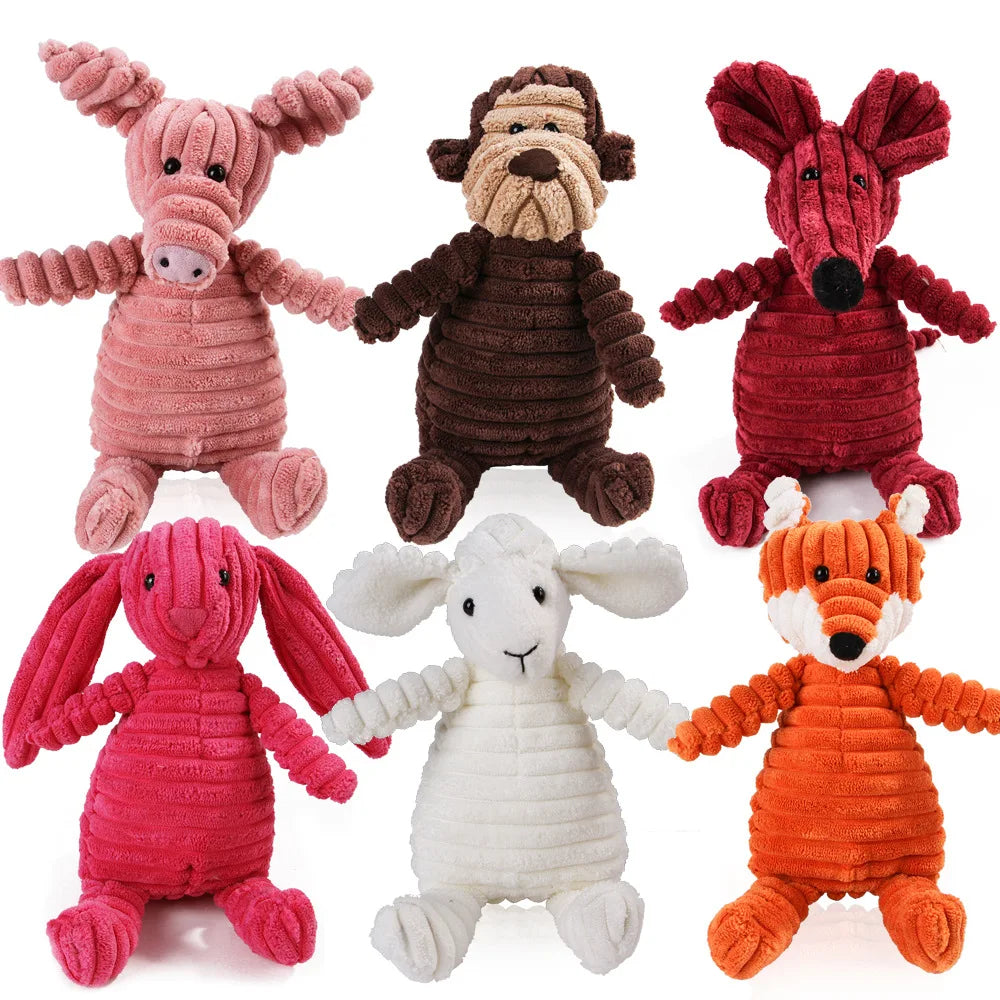 Plush Squeaky Monkey Dog Toy – Soft Chew Toy for Small & Medium Dogs