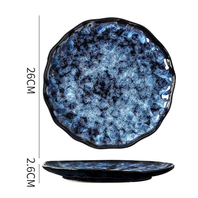 Blue Nebula 10-Piece Dinner Set
