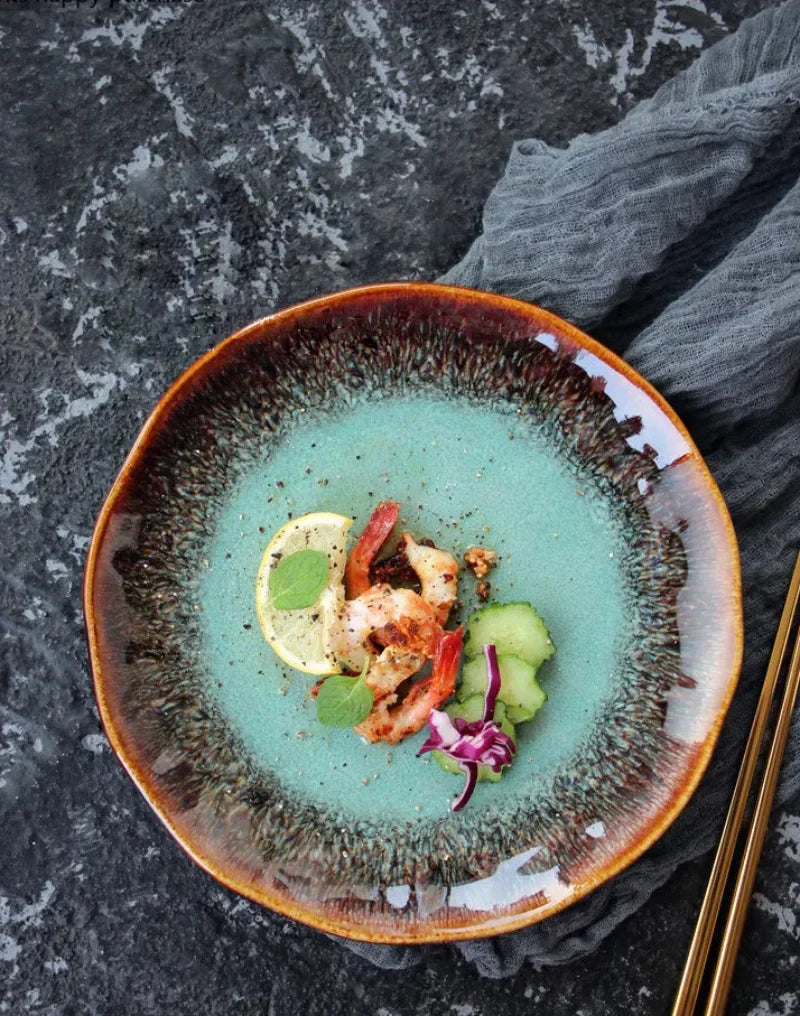 Deep Forest Glaze Plate