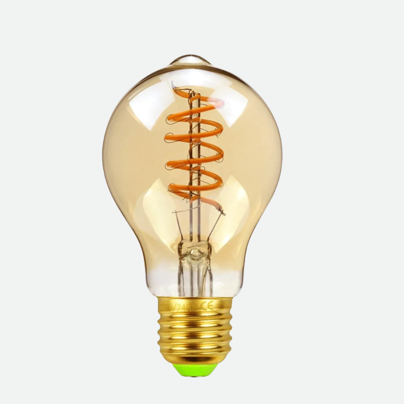 Heart Edison LED Decorative Light Bulb A19 Spiral