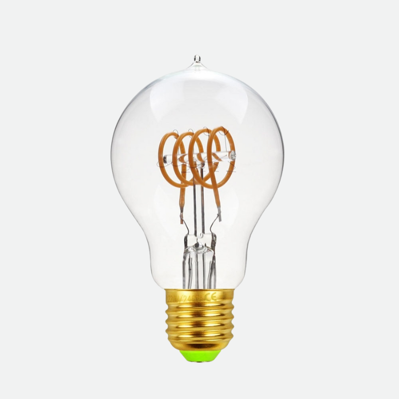 Heart Edison LED Decorative Light Bulb A19 Clear