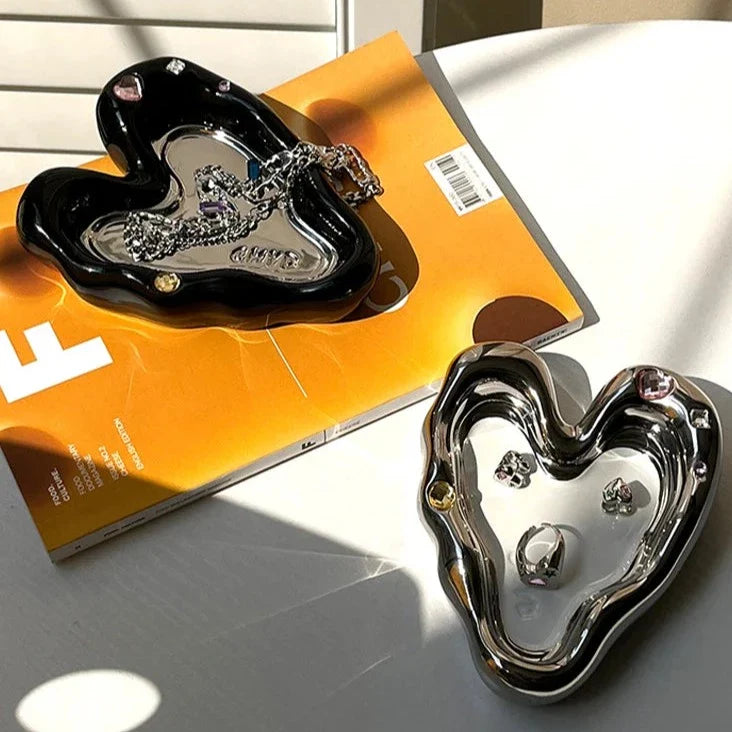 Heart of Chrome Mirror Tray