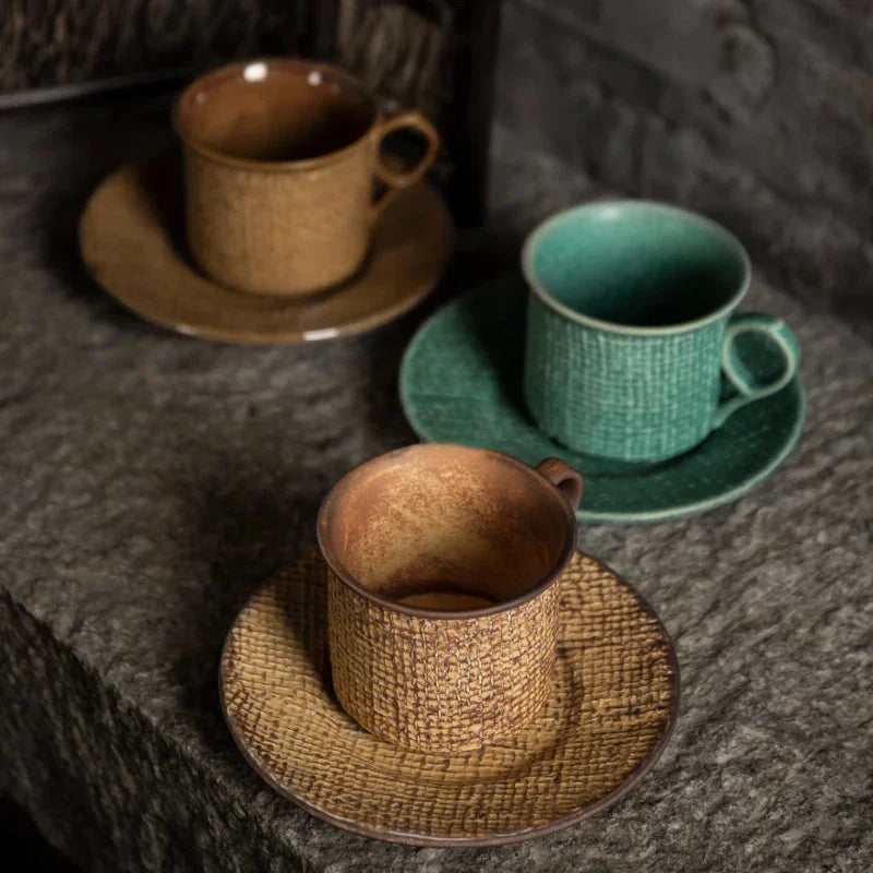 Heirloom Ceramic Coffee Cup Set