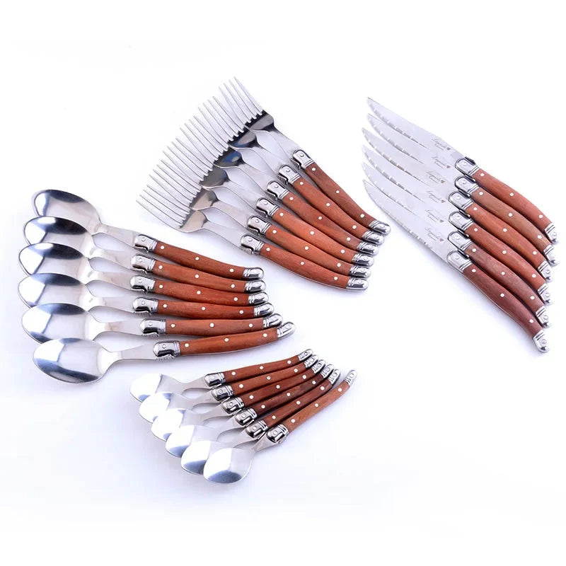 Heritage  Laguiole Wood & Stainless Steel Cutlery Set