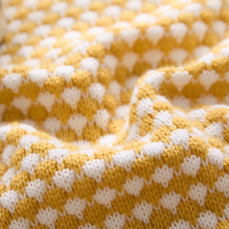 Herringbone Knit Pillow Covers with Tassel Detail