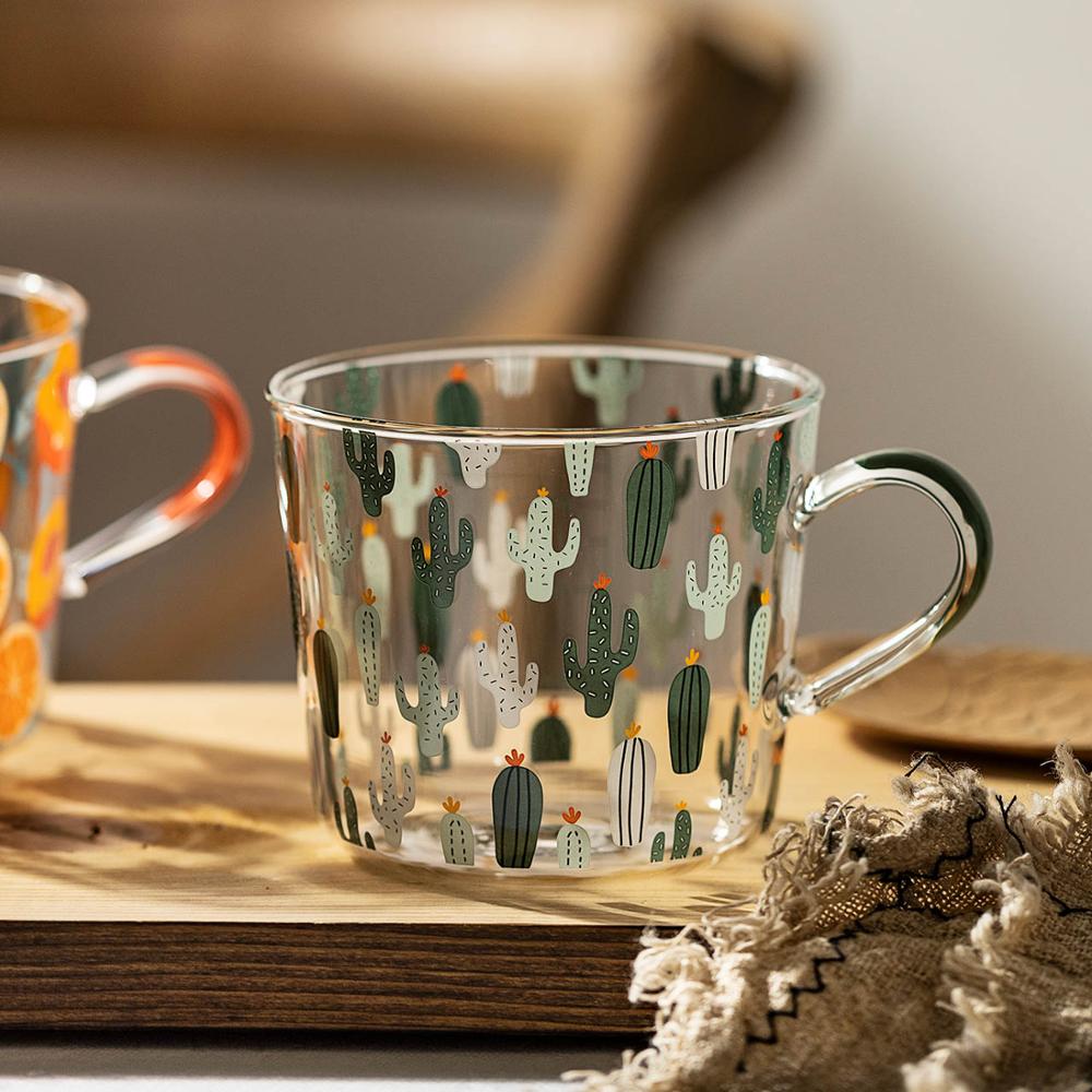 HighLand Printed Glass Measuring Cups Cactus