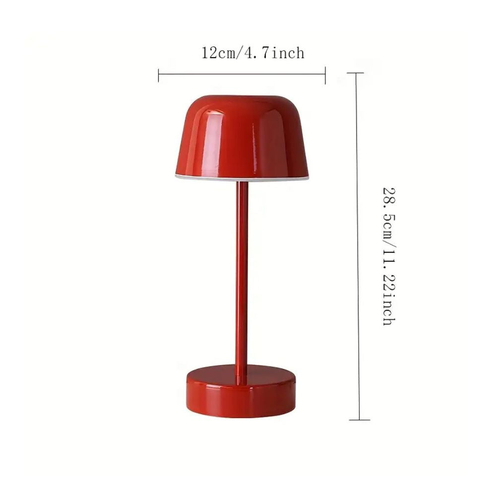 Lustra L-Shaped LED Mushroom Lamp Gloss Red